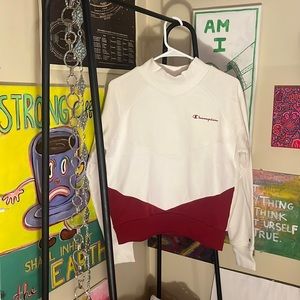 Champion: mock neck crew neck